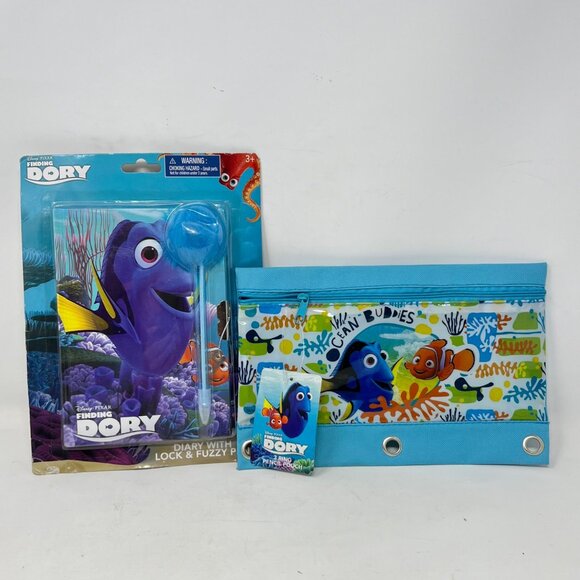 Finding Dory Gift Set (10) Diary with Marabou Pen and Pencil Pouch - 10 Each New - Picture 2 of 15